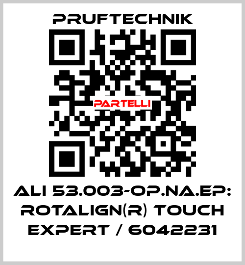 ALI 53.003-OP.NA.EP: ROTALIGN(R) touch EXPERT / 6042231 Pruftechnik