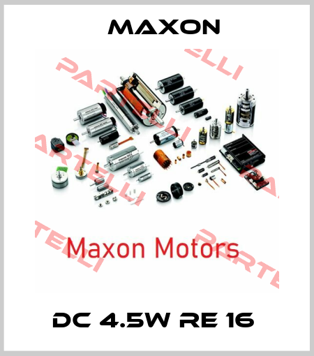 DC 4.5W RE 16  Maxon
