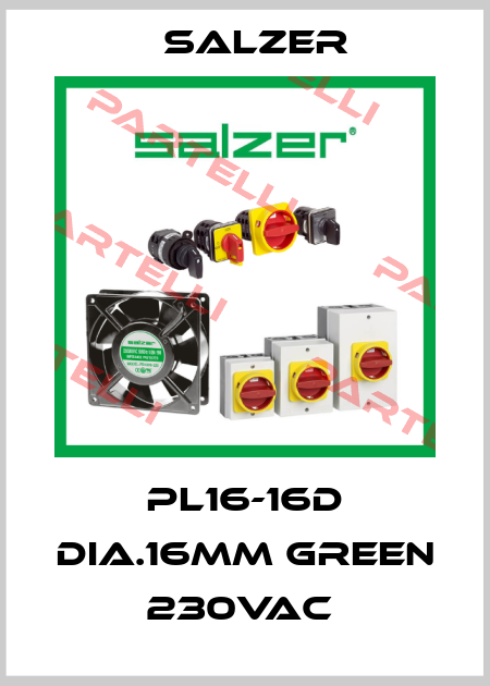 PL16-16D Dia.16mm Green 230VAC  Salzer