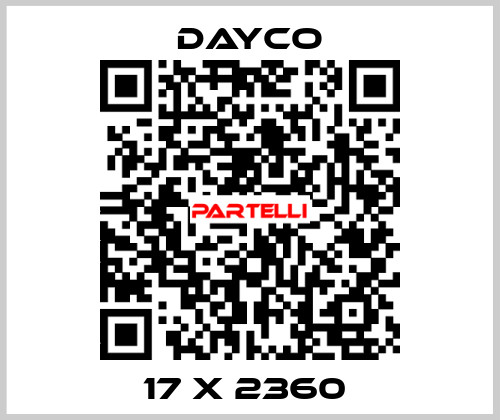 17 X 2360  Dayco