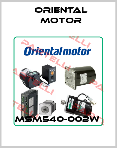 MSM540-002W  Oriental Motor