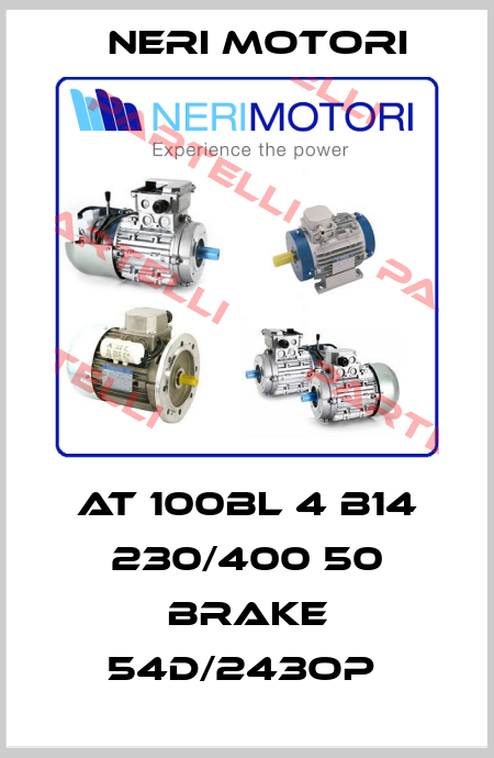  AT 100BL 4 B14 230/400 50 BRAKE 54D/243OP  Neri Motori
