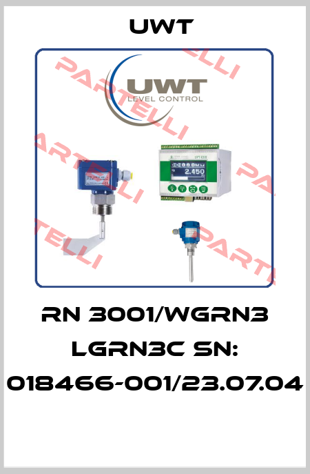 RN 3001/WgRN3 LgRN3c SN: 018466-001/23.07.04  Uwt
