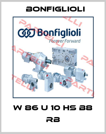 W 86 U 10 HS B8 RB Bonfiglioli