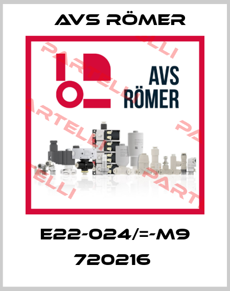 E22-024/=-M9 720216  Avs Römer