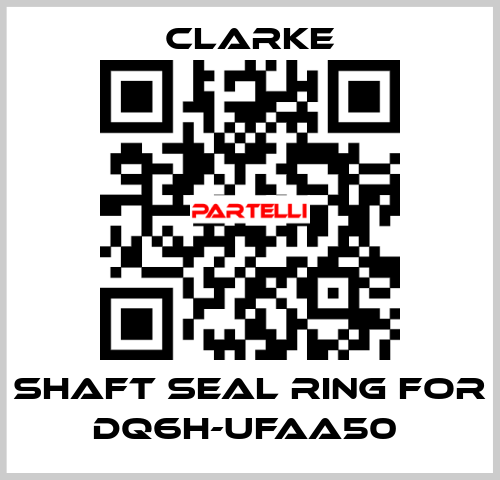 Shaft seal ring for DQ6H-UFAA50  Clarke