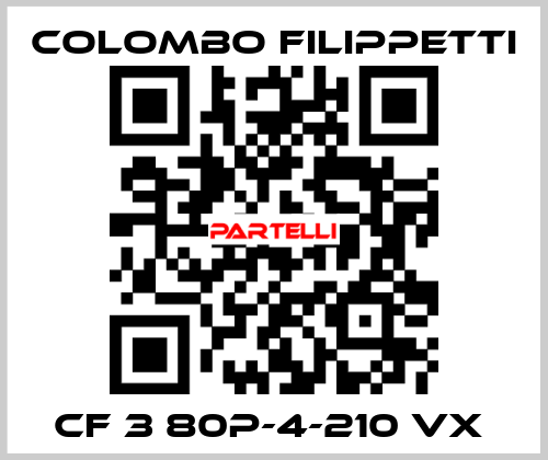 CF 3 80P-4-210 VX  Colombo Filippetti