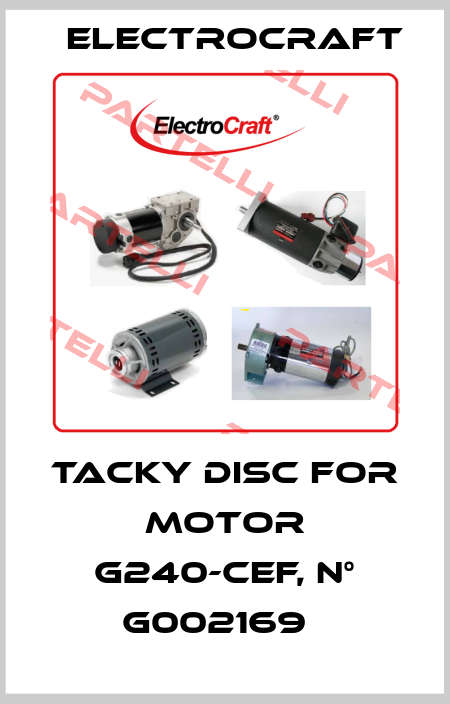 Tacky disc for motor G240-CEF, n° G002169   ElectroCraft