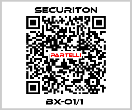 BX-O1/1  Securiton