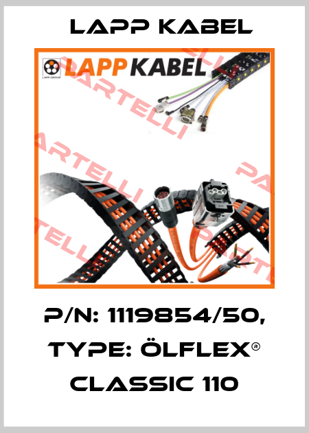 P/N: 1119854/50, Type: ÖLFLEX® CLASSIC 110 Lapp Kabel