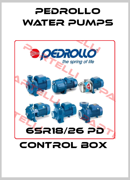 6SR18/26 PD control box  Pedrollo Water Pumps
