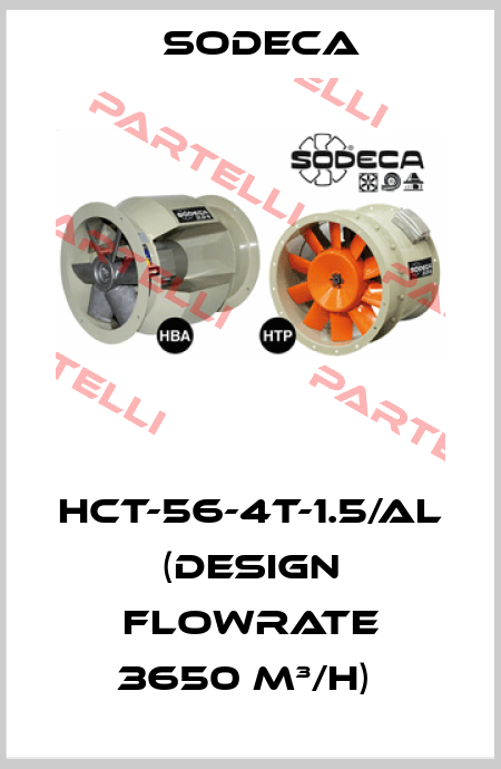 HCT-56-4T-1.5/AL (Design flowrate 3650 m³/h)  Sodeca