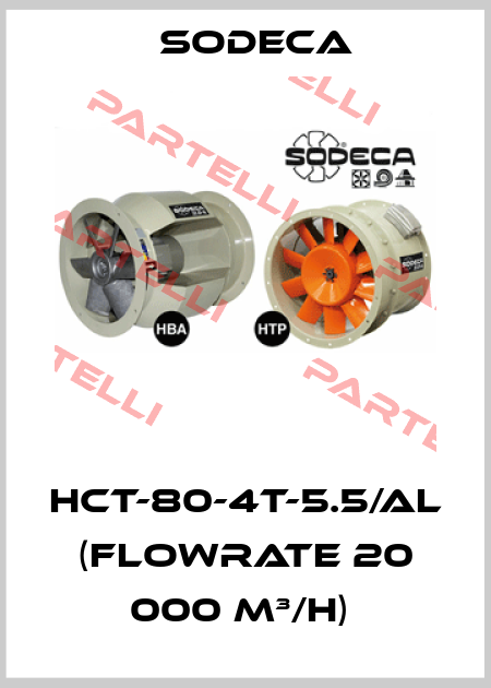 HCT-80-4T-5.5/AL (Flowrate 20 000 m³/h)  Sodeca