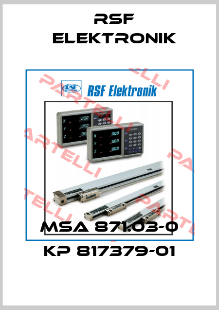MSA 871.03-0 KP 817379-01 Rsf Elektronik