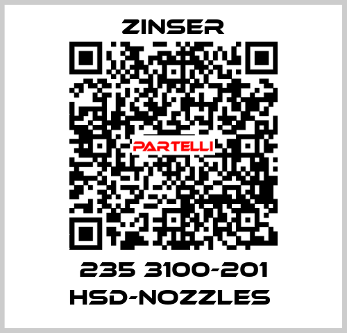 235 3100-201 HSD-nozzles  Zinser
