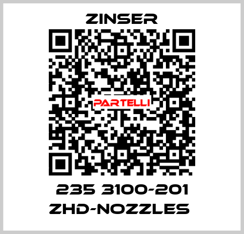 235 3100-201 ZHD-nozzles  Zinser