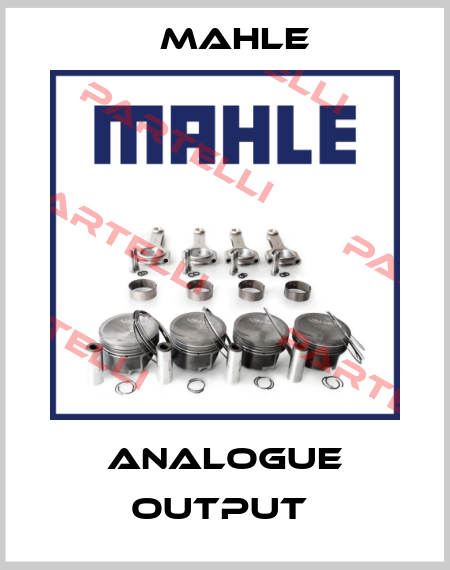 Analogue output  Mahle