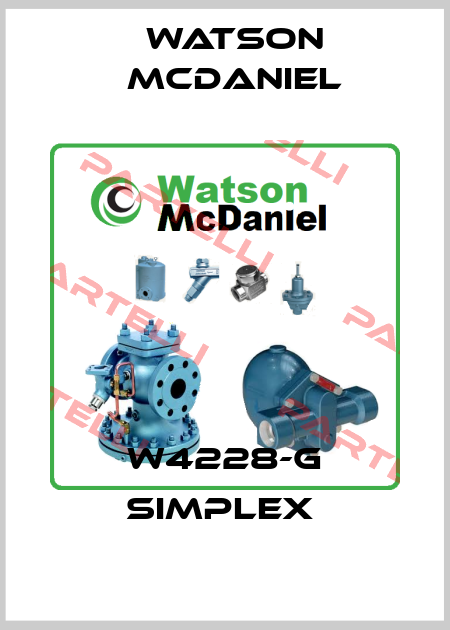 W4228-G SIMPLEX  Watson McDaniel
