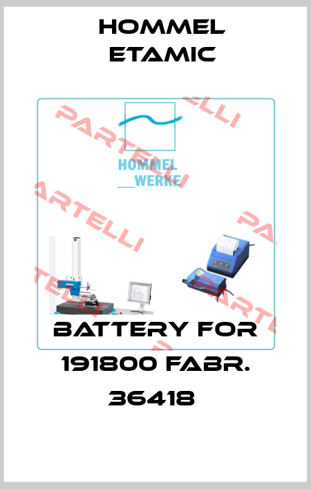 Battery for 191800 Fabr. 36418  Hommelwerke