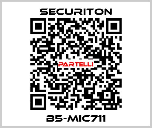 B5-MIC711 Securiton
