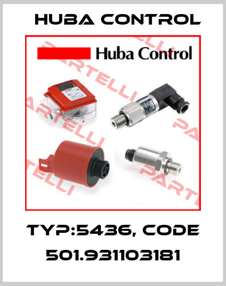 Typ:5436, code 501.931103181 Huba Control