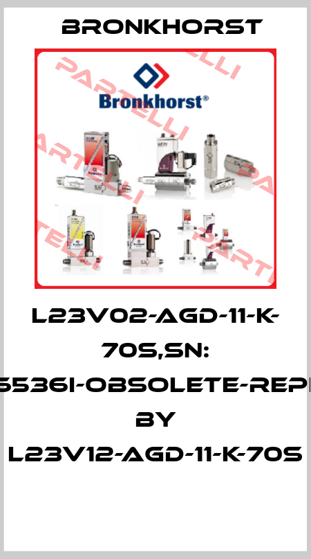 L23V02-AGD-11-K- 70S,SN: M9206536I-obsolete-replaced by L23V12-AGD-11-K-70S  Bronkhorst