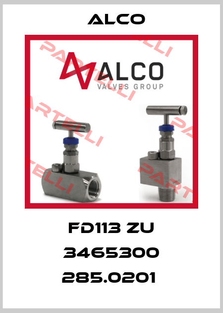 FD113 ZU 3465300 285.0201  Alco