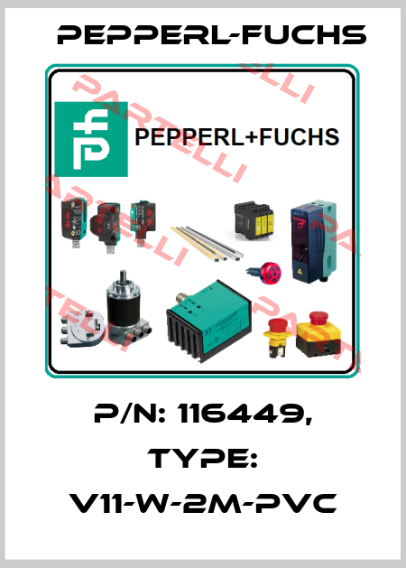 p/n: 116449, Type: V11-W-2M-PVC Pepperl-Fuchs