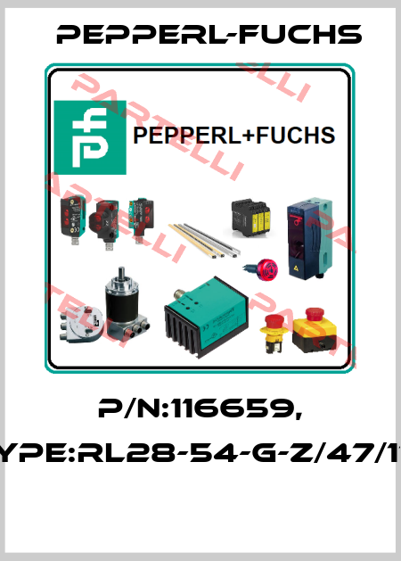 P/N:116659, Type:RL28-54-G-Z/47/112  Pepperl-Fuchs