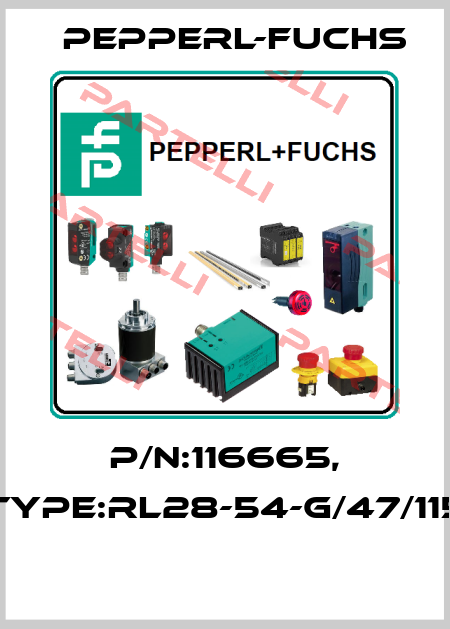 P/N:116665, Type:RL28-54-G/47/115  Pepperl-Fuchs