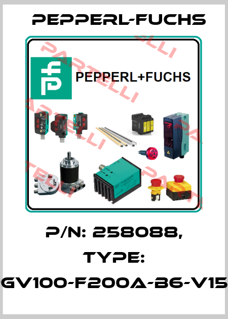 p/n: 258088, Type: PGV100-F200A-B6-V15B Pepperl-Fuchs