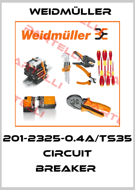 201-2325-0.4A/TS35 CIRCUIT BREAKER  Weidmüller