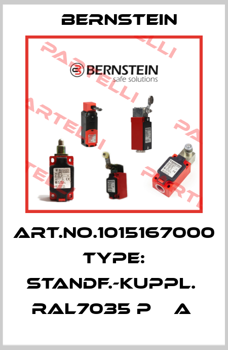Art.No.1015167000 Type: STANDF.-KUPPL.  RAL7035 P    A  Bernstein