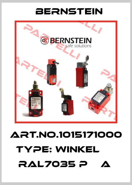 Art.No.1015171000 Type: WINKEL          RAL7035 P    A  Bernstein