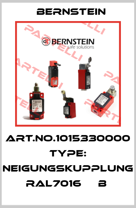 Art.No.1015330000 Type: NEIGUNGSKUPPLUNG RAL7016     B  Bernstein