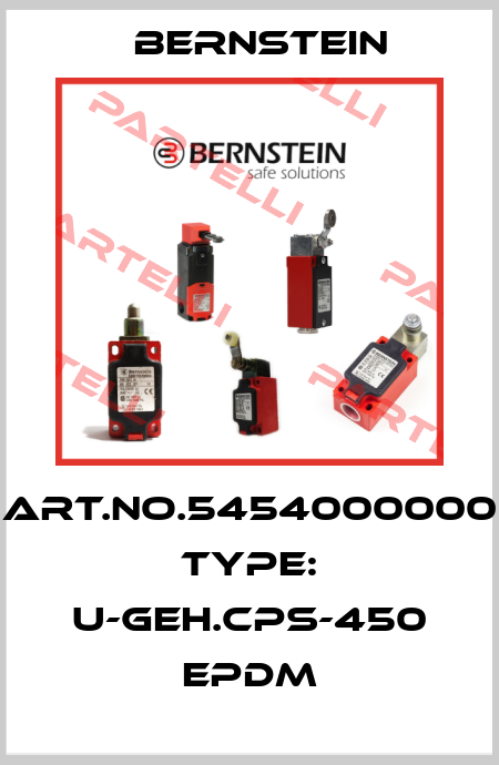 Art.No.5454000000 Type: U-GEH.CPS-450 EPDM Bernstein