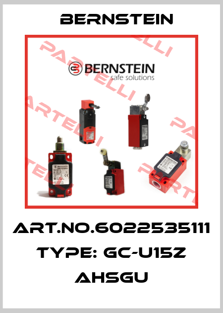 Art.No.6022535111 Type: GC-U15Z AHSGU Bernstein