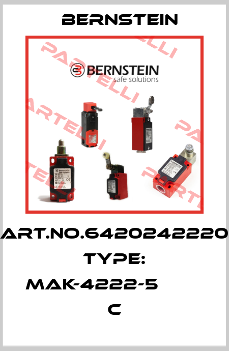 Art.No.6420242220 Type: MAK-4222-5                   C Bernstein