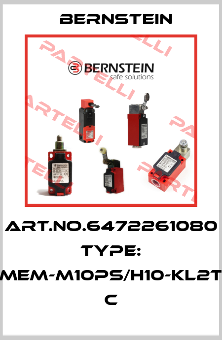 Art.No.6472261080 Type: MEM-M10PS/H10-KL2T           C Bernstein