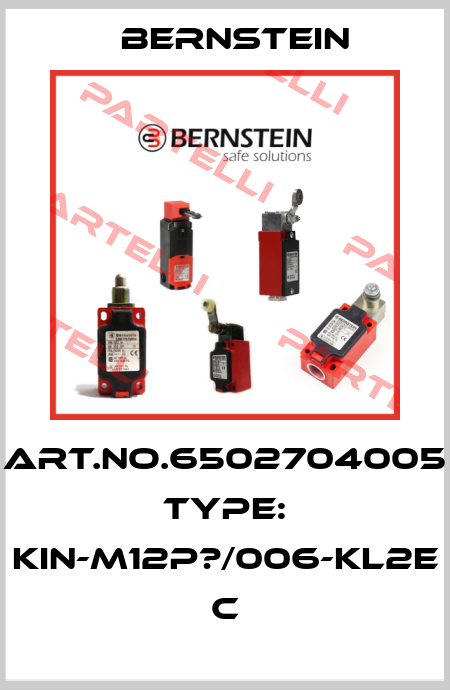 Art.No.6502704005 Type: KIN-M12P?/006-KL2E           C Bernstein