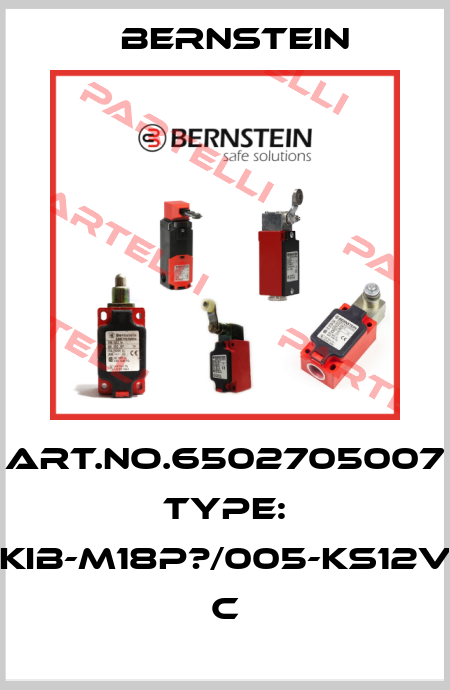Art.No.6502705007 Type: KIB-M18P?/005-KS12V          C Bernstein