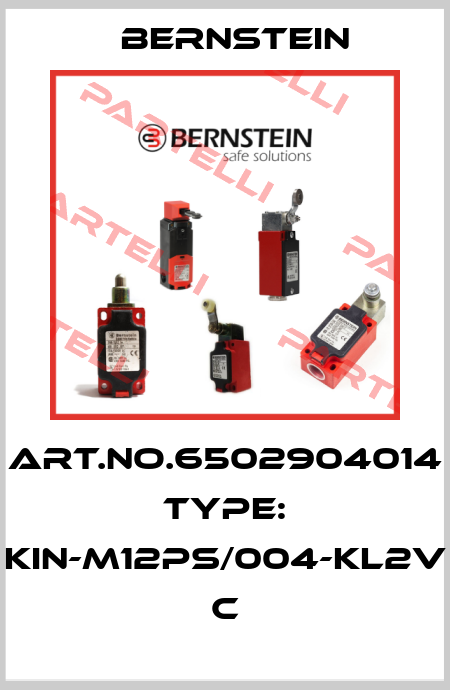 Art.No.6502904014 Type: KIN-M12PS/004-KL2V           C Bernstein