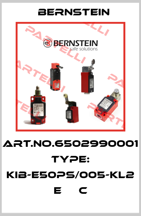 Art.No.6502990001 Type: KIB-E50PS/005-KL2      E     C Bernstein