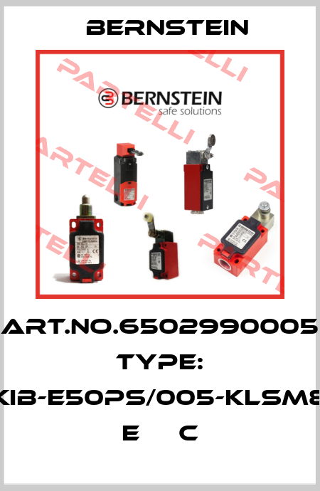 Art.No.6502990005 Type: KIB-E50PS/005-KLSM8    E     C Bernstein