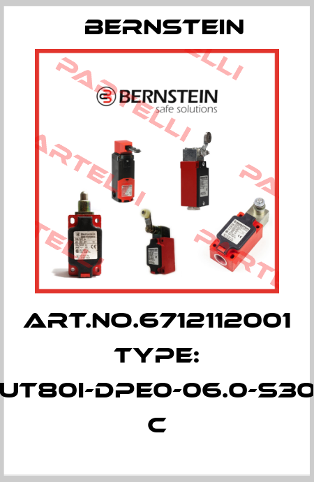 Art.No.6712112001 Type: UT80I-DPE0-06.0-S30          C Bernstein