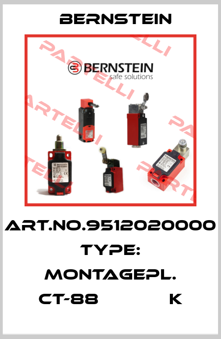 Art.No.9512020000 Type: MONTAGEPL. CT-88             K Bernstein