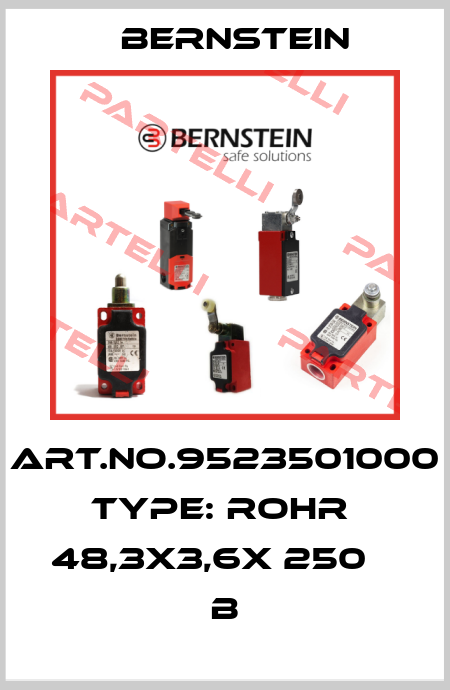 Art.No.9523501000 Type: ROHR  48,3X3,6X 250          B Bernstein