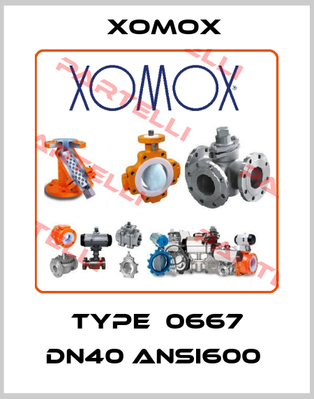 Type  0667 DN40 ANSI600  Xomox