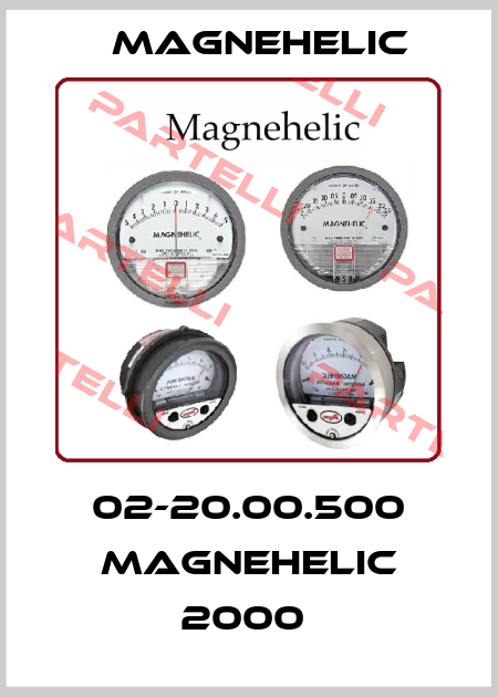 02-20.00.500 MAGNEHELIC 2000  Magnehelic