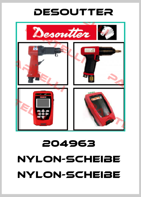 204963  NYLON-SCHEIBE  NYLON-SCHEIBE  Desoutter